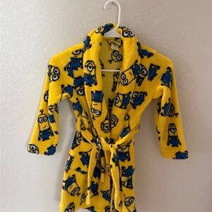 Yellow Minion Kids Pajama Robe